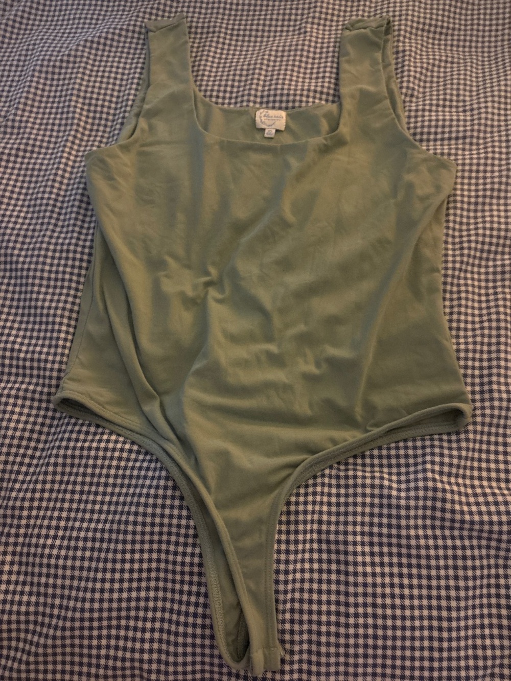 Green tank top bodysuit